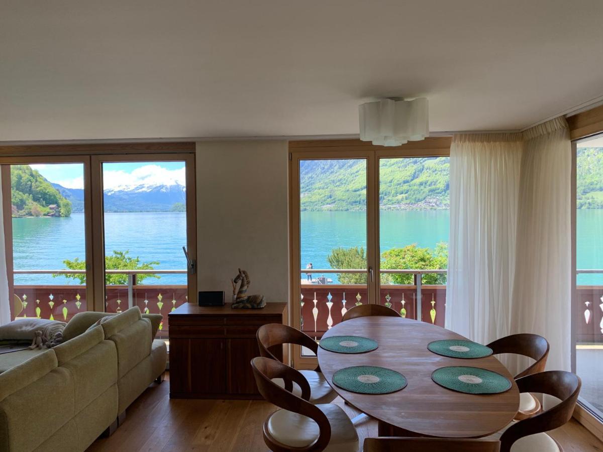 Seehaus Lake View 3-Bedroom Apartment Iseltwald Luaran gambar